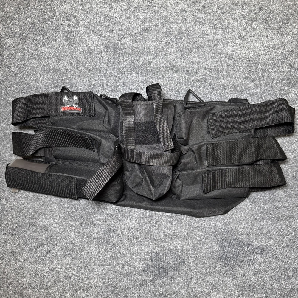 Maddog 6+1 Horizontal Paintball Pod Holder‎ Harness Black Holds 6+ Other Pods